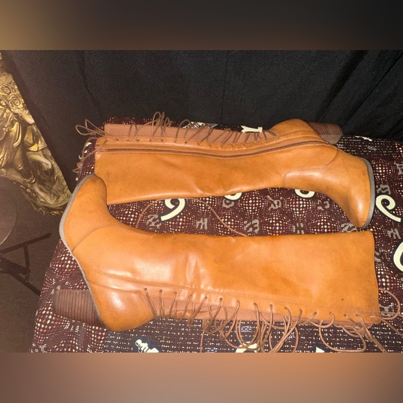 👢NWT Torrid Lace Up Heeled Boots👢 - Picture 3 of 8